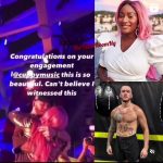 Moment DJ cuppy gets engaged to her British boxer boyfriend [video]