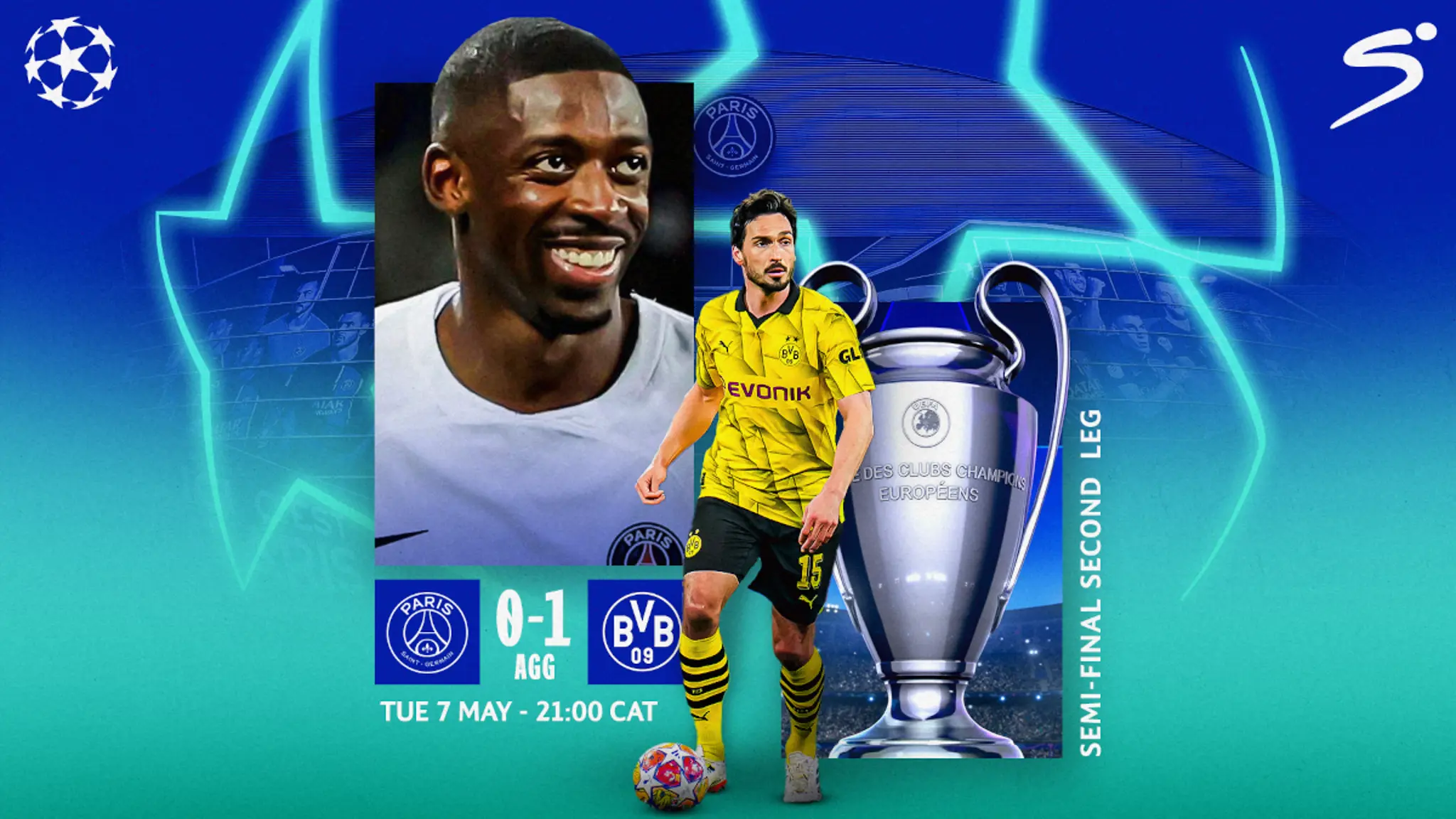 UCL: PSG vs DORTMUND