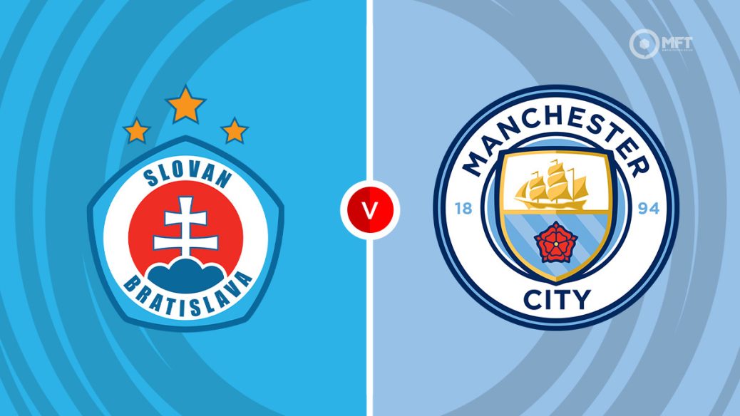 UCL: Slovan Bratislava vs Man city