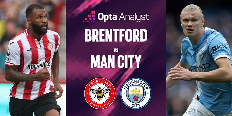 EPL: BRENTFORD vs MAN CITY