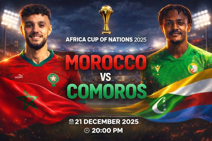 AFCON: Morocco vs Comoros