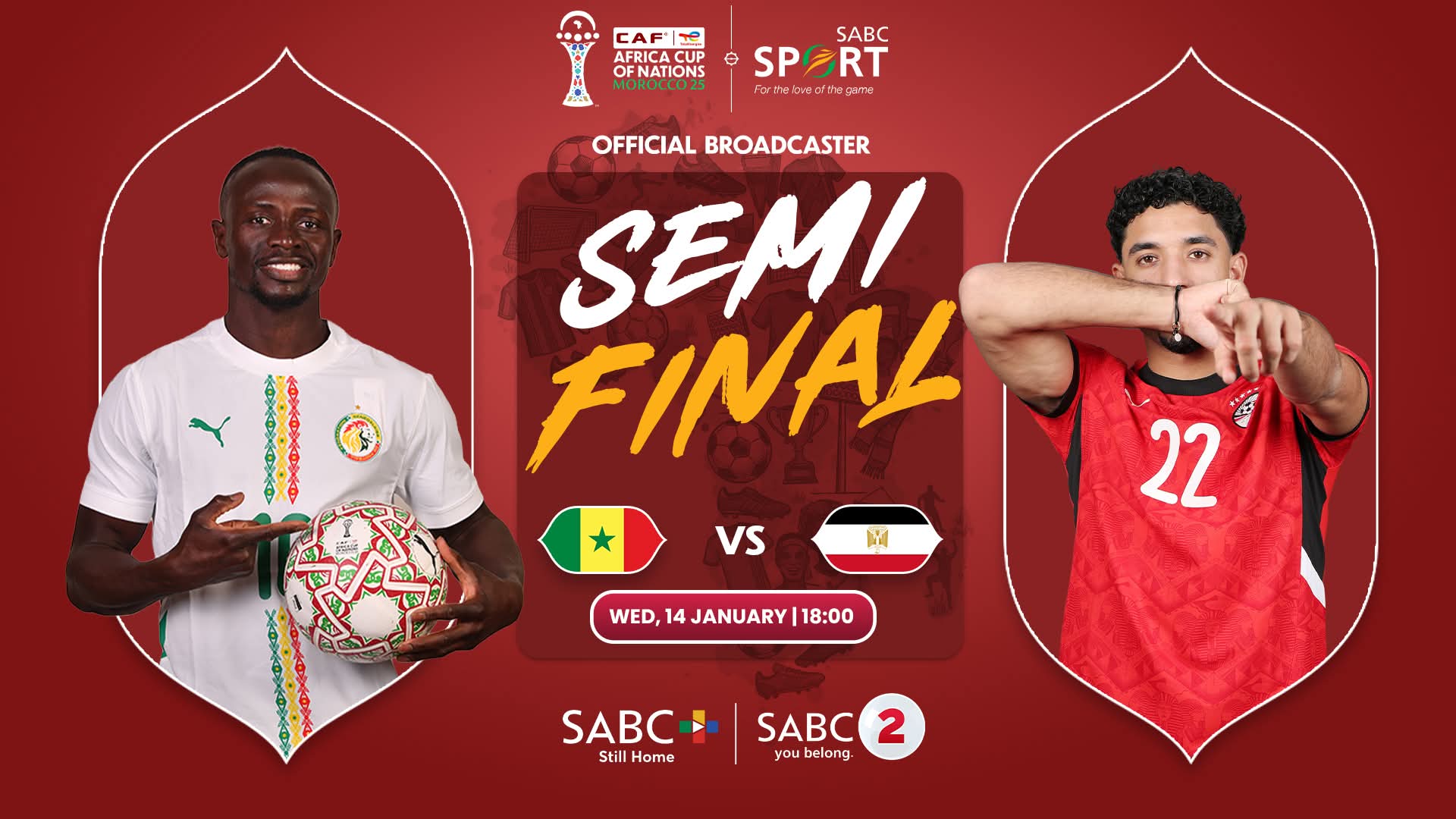 AFCON (S.F): Senegal vs Egypt