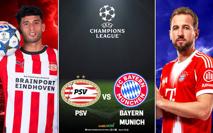 UCL: P.S.V vs Bayern Munich